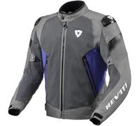 Revit Control Air H2O veste textile de moto imperméable, Gris/bleu, Taille S