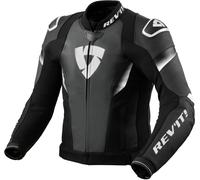 Revit Control Blouson en cuir de moto perforé, noir-blanc, taille 46 pour homme