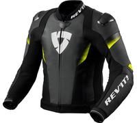 Revit Control, veste en cuir/textile 46 Noir/Jaune Néon Noir/Jaune Néon
