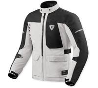 REV'IT! Veste textile moto Convergent H2O imperméable Noir/Argent Taille L Homme