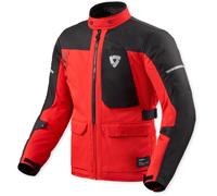 REV'IT! Veste textile moto Convergent H2O imperméable noir/rouge taille L homme