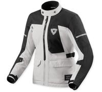 Revit Convergent H2O Veste textile moto pour femmes imperméable, argent/noir, Taille 36