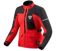 Revit Convergent H2O Veste textile moto pour femmes imperméable, Rouge/Noir, Taille 36