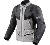 Revit Defender 3 GTX Veste textile de moto, noir-gris-argent, taille 2XL pour homme