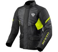 Revit Duke H2O Veste textile de moto, noir-jaune, taille 4XL pour homme