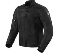 REV'IT! Veste textile Eclipse 2 – tissu mesh été pour moto urbaine – Noir 2XL