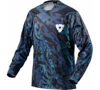 Revit Emulsion, maillot L Noir/Bleu Noir/Bleu