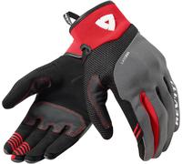 REV'IT! – Gants moto Endo Femme – Noir/Gris/Rouge – Taille XS
