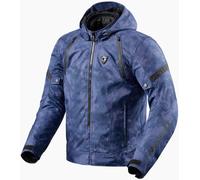 Revit Flare 3 H2O Veste textile de moto imperméable, bleu/camouflage, Taille XL