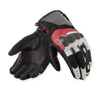 Revit Blaze Gants de moto, Noir/Blanc/Rouge, Taille 3XL