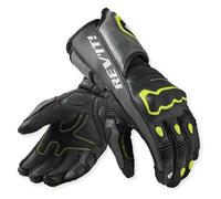 Revit Quantum 3 Gants de moto, noir/gris/néon jaune, Taille 2XL