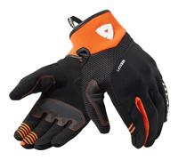 Revit Endo Gants de moto, noir-orange, taille XL pour homme