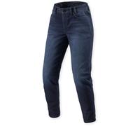 Revit Harper Tapered Jeans de moto pour femmes, bleu foncé, Taille 28/30