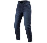 Revit Harper Tapered Jeans de moto pour femmes, bleu foncé, Taille 32/30
