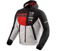 Revit Haste H2O, veste textile imperméable S Noir/Gris Clair/Rouge Noir/Gris Clair/Rouge