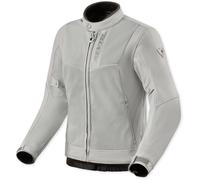 Revit Highcrest H2O Veste textile moto pour femmes imperméable, Argent, Taille 36