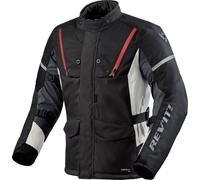 Revit Horizon 3 H20, veste textile imperméable XXL Noir/Gris Clair/Rouge Noir/Gris Clair/Rouge
