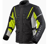 Revit Horizon 3 H2O Veste textile de moto, noir/jaune, Taille S
