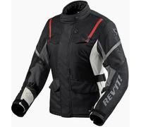 Revit Horizon 3 H2O Veste textile de moto pour dames, noir-rouge, taille 40 pour femmes