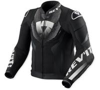 REV'IT! Veste moto Hyperspeed 3 Air cuir/textile perforée Noir/Blanc Taille 50 Homme