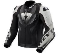 Revit Hyperspeed 3 Pro Veste en cuir moto, Noir/Blanc, Taille 46