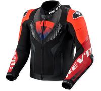 Revit Hyperspeed 3 Pro, veste en cuir/textile 46 Noir/Rouge Noir/Rouge