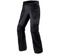 Revit Lamina GTX, pantalon textile Gore-Tex femmes Court 40 Noir/Gris Foncé Noir/Gris Foncé