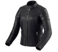 Revit London Blouson en cuir de moto pour femmes, noir, taille 36