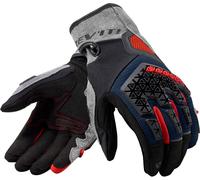 Revit Mangrove Gants de moto, noir-gris-bleu, taille 3XL pour homme