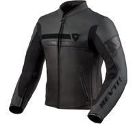 Revit Mile Veste en cuir de moto, noir, taille 46 pour homme