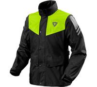 Revit Nitric 4 H2O Veste de pluie de moto, noir/jaune, Taille XXL