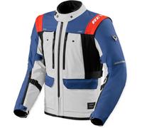 Revit Offtrack 3 H2O, veste textile imperméable S Bleu/Gris Clair/Rouge Bleu/Gris Clair/Rouge