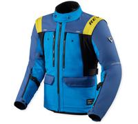 Revit Offtrack 3 H2O Veste textile moto imperméable, bleu/bleu, Taille XL