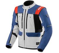 Revit Offtrack 3 H2O Veste textile moto imperméable, bleu/gris, Taille 2XL