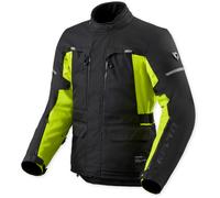Revit Outback 5 H2O Veste textile moto imperméable, noir/jaune néon, Taille 3XL