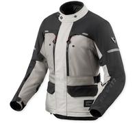 Revit Outback 5 H2O Veste textile moto pour femmes imperméable, argent/noir, Taille 36