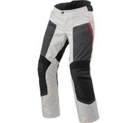 Revit Tornado 4 H2O, pantalon textile imperméable Long XXL Gris Clair/Noir/Rouge Gris Clair/Noir/Rouge