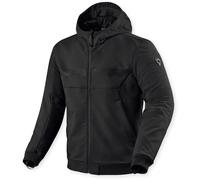 REV'IT! Sweat zippé à capuche moto Parabolica 2 Noir M Homme