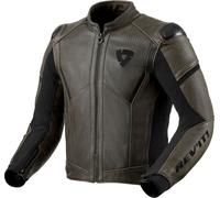 Revit Parallax, veste en cuir/textile 46 Olive/Noir Olive/Noir