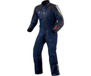 Revit Paramount GTX Costume textile de moto 1 pièce, bleu foncé/bleu, Taille Long L