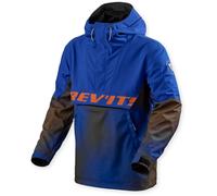 Revit Photon Veste textile de moto imperméable, bleu/orange, Taille L