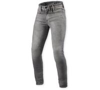 Revit Piston 3 Skinny Jeans de moto, gris, Taille 32/36