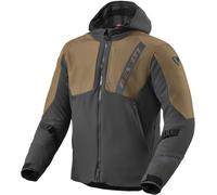 Revit Potential GTX Veste textile de moto imperméable, Gris/Marron, Taille XL