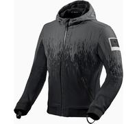 Revit Quantum 2 WB Sweat à capuche moto / Blouson textile, Noir/Blanc, Taille L