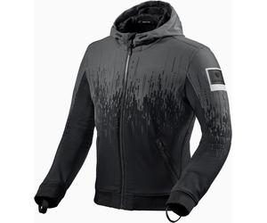 Revit Quantum 2 WB Sweat à capuche moto / Blouson textile, Noir/Blanc, Taille L