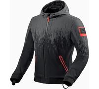 Revit Quantum 2 WB Sweat à capuche moto / Blouson textile, noir-rouge, taille M pour homme