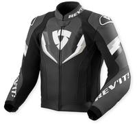 Revit Quantum 3 Blouson en cuir de moto perforé, noir-gris, taille 46 pour homme