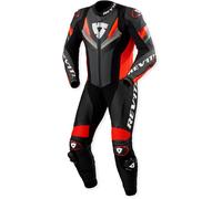 REV'IT! Combinaison moto une pièce Quantum 3 cuir perforé gris-rouge Taille 46 Homme