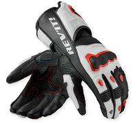 Revit Quantum 3 Gants de moto, Noir/Blanc/Rouge néon, Taille XL