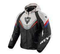 Revit Quantum 3 H2O Veste textile de moto imperméable, Noir/gris clair, Taille S